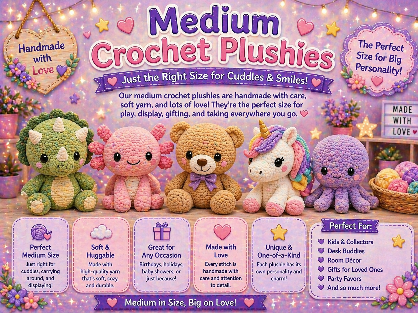 Medium Plushies